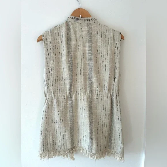 ZARA Embellished Beaded Boho Military Vest | Size Small - Picture 8 of 9